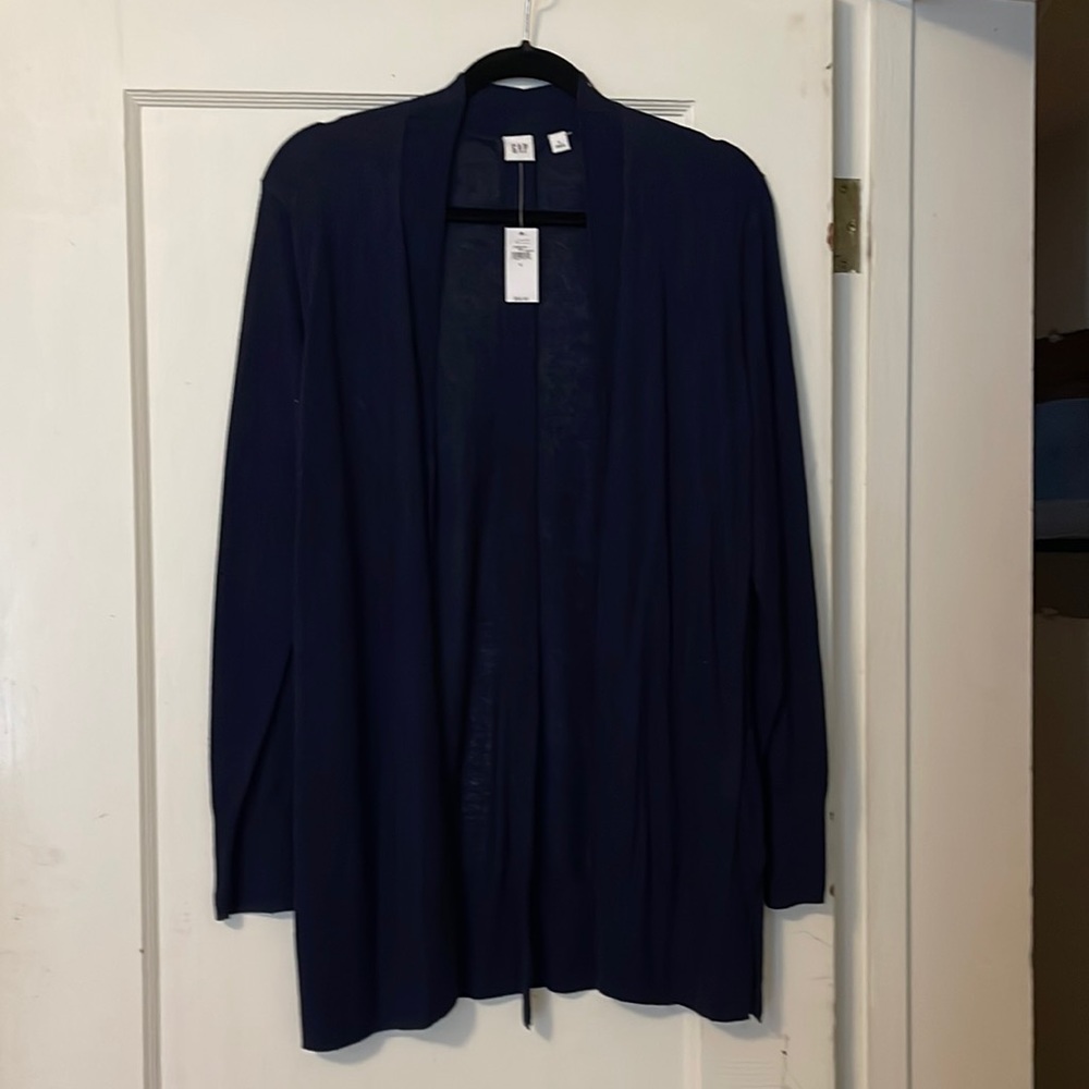 GAP Dark Blue Cardigan with Fabric Belt